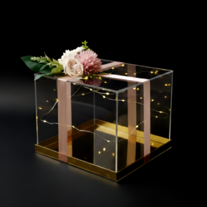 Customized Acrylic Gift Box – Personalized Name & Size  Premium Transparent Gift Box