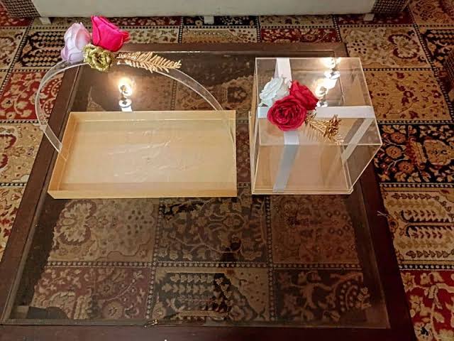 Customized Acrylic Gift Box – Personalized Name & Size Premium Transparent Gift Box - Image 8